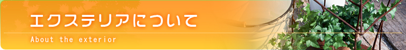 エクステリアについて